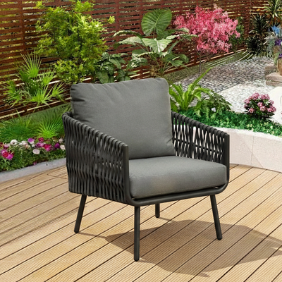 Stain-Resistant Modern Aluminum Outdoor Sofa - 1/3-Seater For Outdoor Patio & Garden