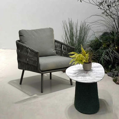 Stain-Resistant Modern Aluminum Outdoor Sofa - 1/3-Seater For Outdoor Patio & Garden