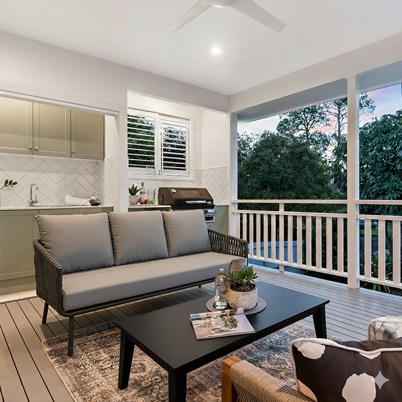 Stain-Resistant Modern Aluminum Outdoor Sofa - 1/3-Seater For Outdoor Patio & Garden