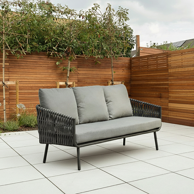 Stain-Resistant Modern Aluminum Outdoor Sofa - 1/3-Seater For Outdoor Patio & Garden