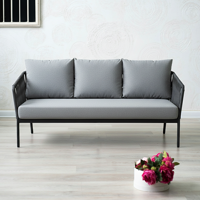 Stain-Resistant Modern Aluminum Outdoor Sofa - 1/3-Seater For Outdoor Patio & Garden