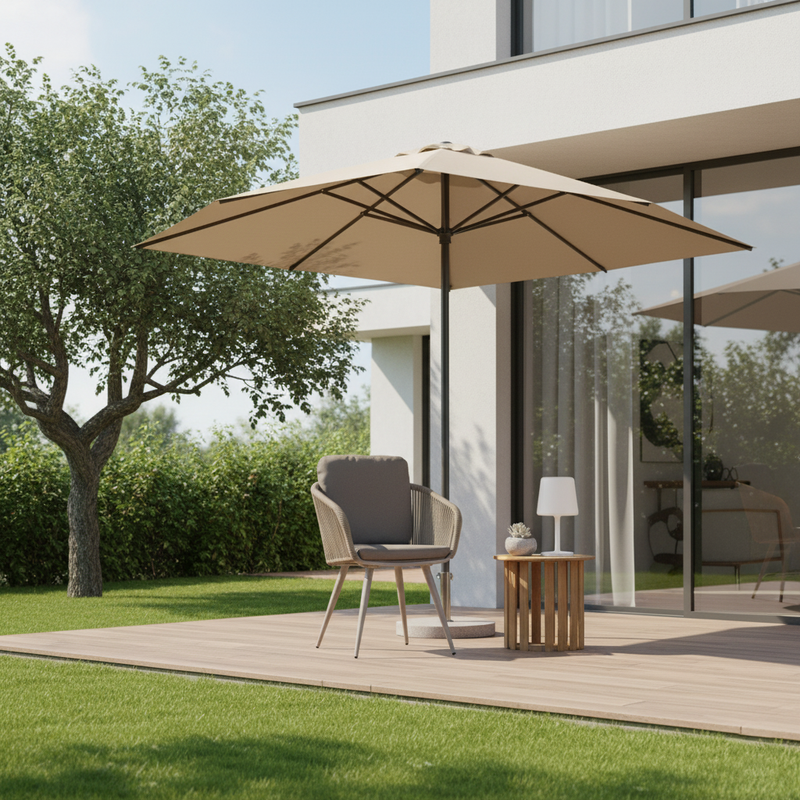 Contemporary Rope Woven Outdoor Dining Chair - Aluminum Frame Accent Armchair For Garden & Balcony