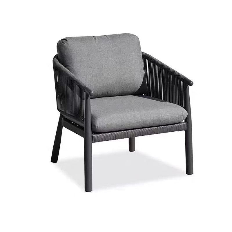 Zeitgenössisches skandinavisches Outdoor-Gartenseil-Sofa - 1/2/3-Sitzer für Balkon &amp; Außenpatio 