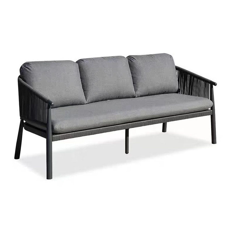 Zeitgenössisches skandinavisches Outdoor-Gartenseil-Sofa - 1/2/3-Sitzer für Balkon &amp; Außenpatio 