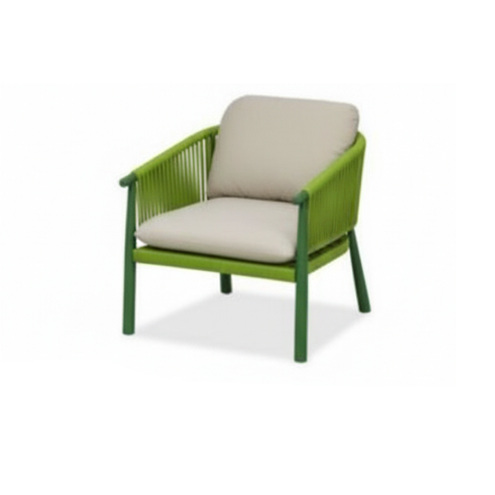 Zeitgenössisches skandinavisches Outdoor-Gartenseil-Sofa - 1/2/3-Sitzer für Balkon &amp; Außenpatio 