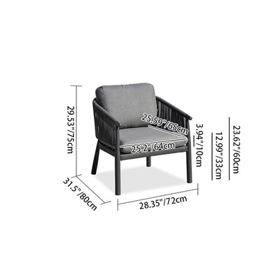 Contemporary Scandinavian Outdoor Garden Rope Sofa - 1/2/3 Seater For Balcony & Outdoor Patio