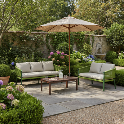 Contemporary Scandinavian Outdoor Garden Rope Sofa - 1/2/3 Seater For Balcony & Outdoor Patio