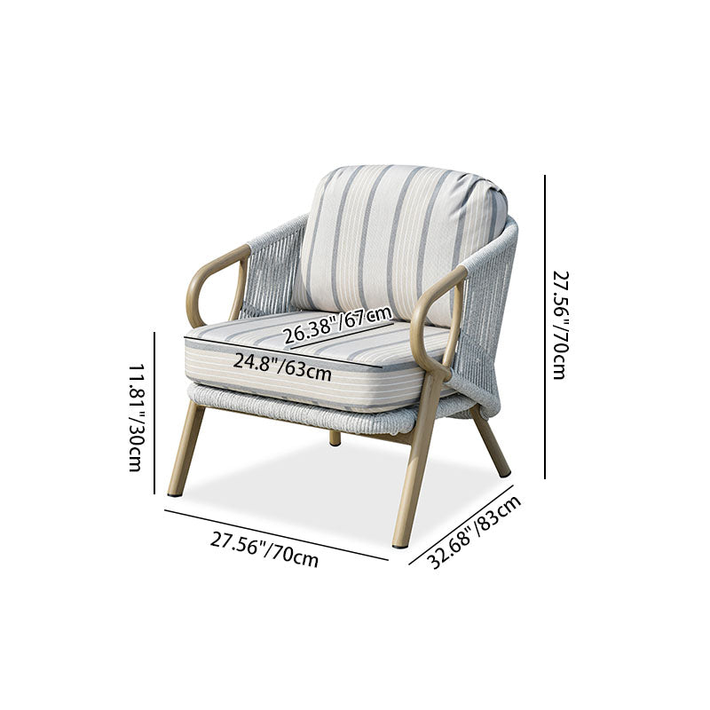 Contemporary Scandinavian Outdoor Garden Resin Sofa - 1/3 Seater For Balcony & Outdoor Patio