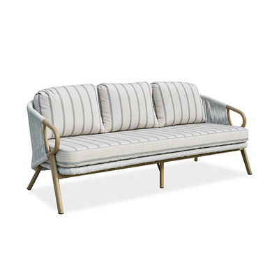 Contemporary Scandinavian Outdoor Garden Resin Sofa - 1/3 Seater For Balcony & Outdoor Patio