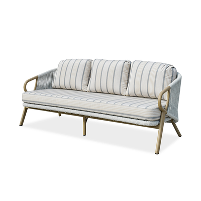 Contemporary Scandinavian Outdoor Garden Resin Sofa - 1/3 Seater For Balcony & Outdoor Patio