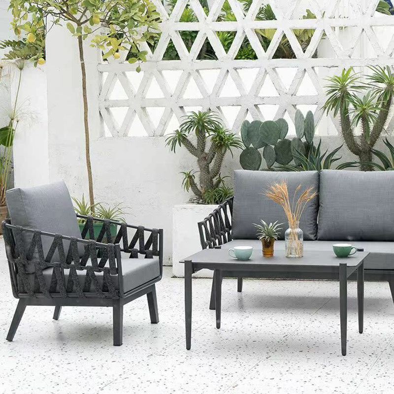 Modern Minimalist Outdoor Garden Rope Sofa - 1/2/3 Seater For Balcony & Outdoor Patio