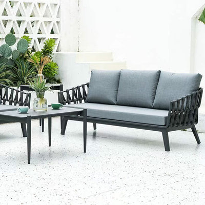 Modern Minimalist Outdoor Garden Rope Sofa - 1/2/3 Seater For Balcony & Outdoor Patio