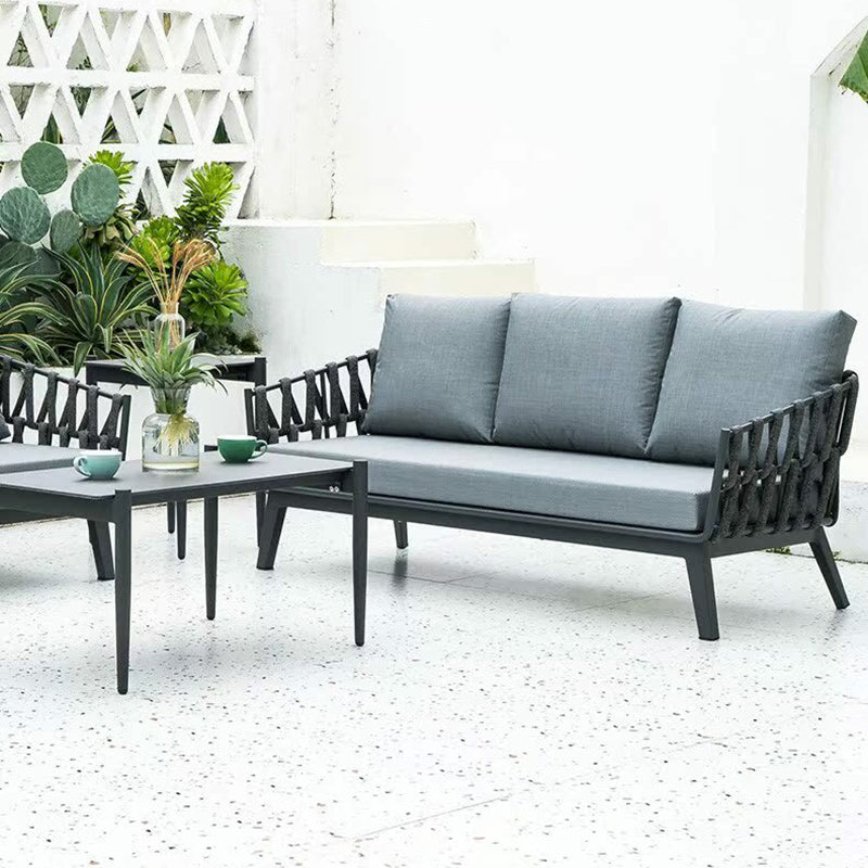 Modern Minimalist Outdoor Garden Rope Sofa - 1/2/3 Seater For Balcony & Outdoor Patio