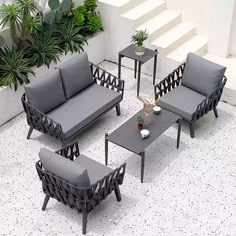 Modern Minimalist Outdoor Garden Rope Sofa - 1/2/3 Seater For Balcony & Outdoor Patio