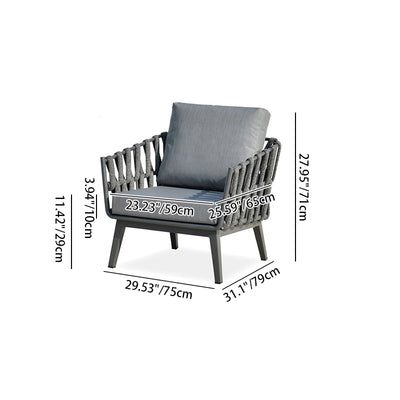 Modern Minimalist Outdoor Garden Rope Sofa - 1/2/3 Seater For Balcony & Outdoor Patio