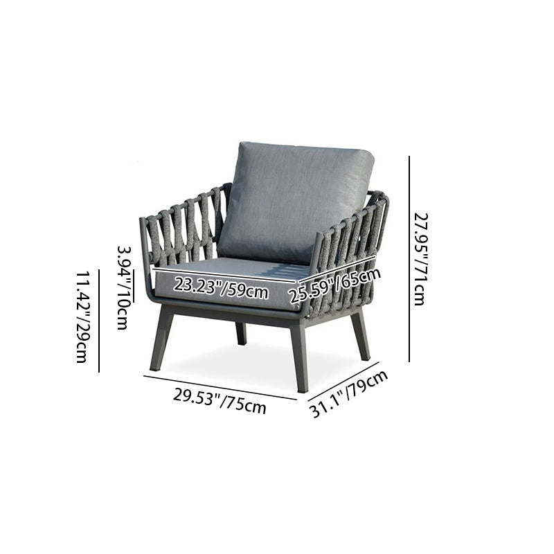 Modern Minimalist Outdoor Garden Rope Sofa - 1/2/3 Seater For Balcony & Outdoor Patio