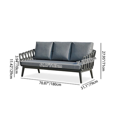 Modern Minimalist Outdoor Garden Rope Sofa - 1/2/3 Seater For Balcony & Outdoor Patio