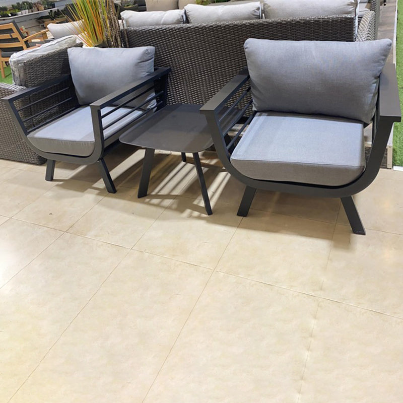 Contemporary Scandinavian Aluminum Outdoor Patio Sofa - 1/3 Seater For Balcony & Outdoor