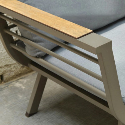 Contemporary Scandinavian Aluminum Outdoor Patio Sofa - 1/3 Seater For Balcony & Outdoor