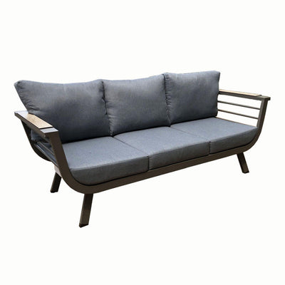 Contemporary Scandinavian Aluminum Outdoor Patio Sofa - 1/3 Seater For Balcony & Outdoor
