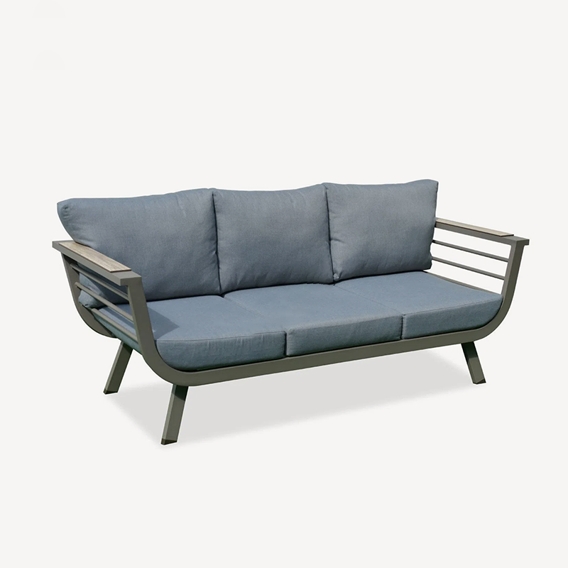 Contemporary Scandinavian Aluminum Outdoor Patio Sofa - 1/3 Seater For Balcony & Outdoor