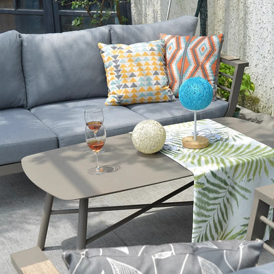 Contemporary Scandinavian Aluminum Outdoor Patio Sofa - 1/3 Seater For Balcony & Outdoor