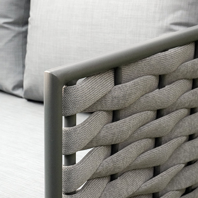 Traditionelles chinesisches Outdoor-Seilwebsofa - 1/2/3-Sitzer für Balkon &amp; Außenbereich 