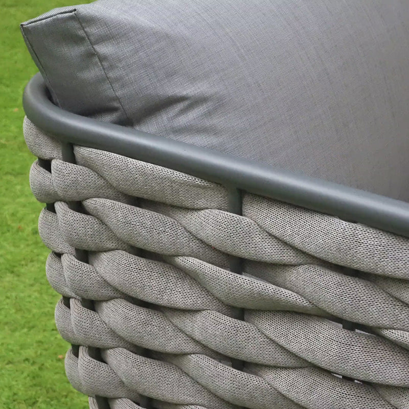 Traditionelles chinesisches Outdoor-Seilwebsofa - 1/2/3-Sitzer für Balkon &amp; Außenbereich 