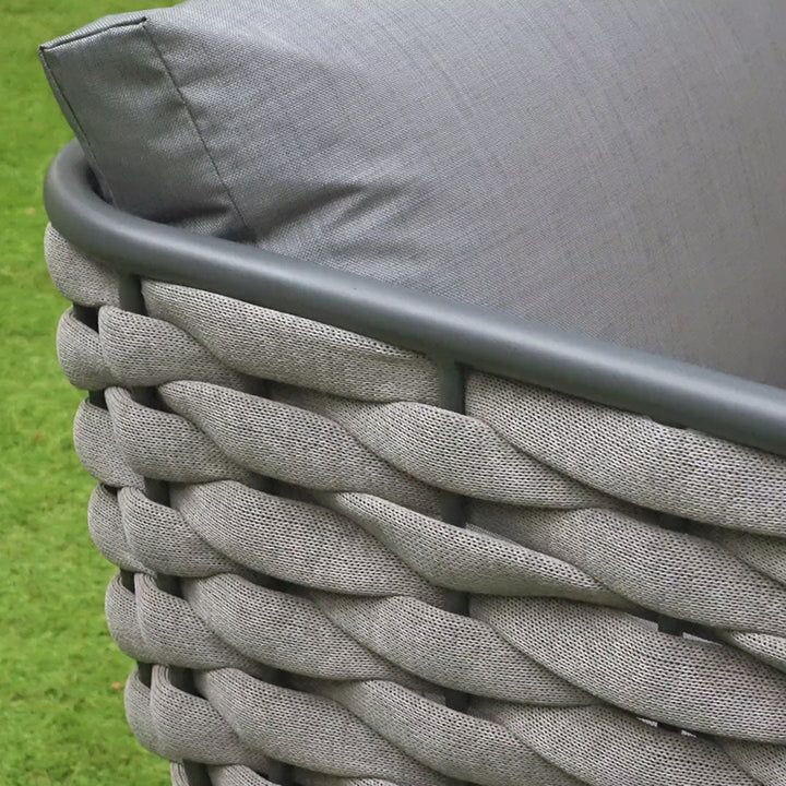 Traditionelles chinesisches Outdoor-Seilwebsofa - 1/2/3-Sitzer für Balkon &amp; Außenbereich 