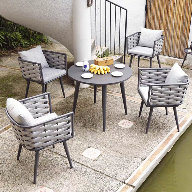 Traditionelles chinesisches Outdoor-Seilwebsofa - 1/2/3-Sitzer für Balkon &amp; Außenbereich 