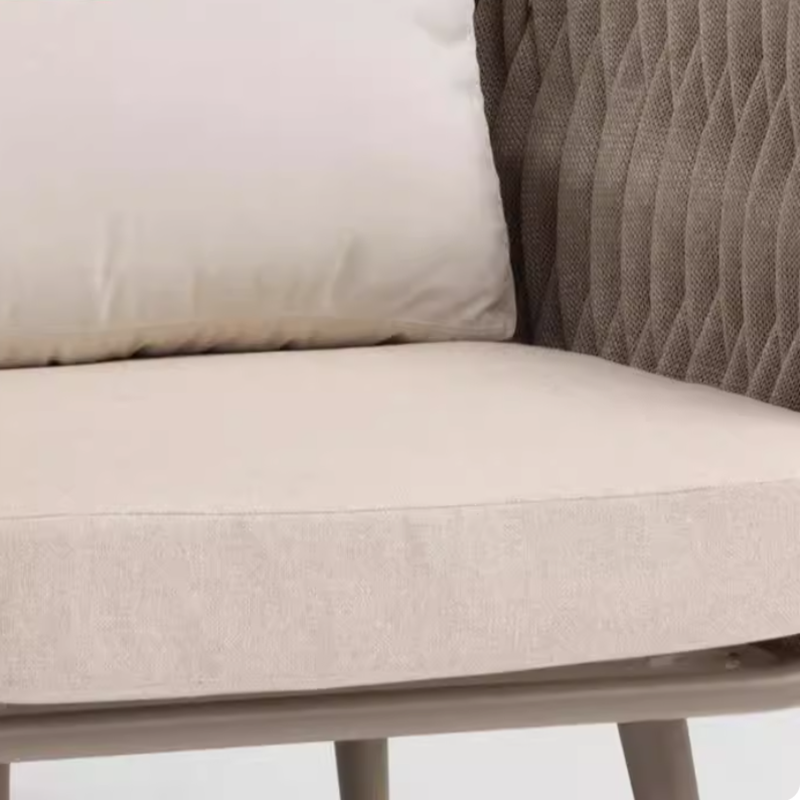 Canapé contemporain en corde tressée pour extérieur scandinave - 1/2/3 places pour balcon et terrasse extérieure 