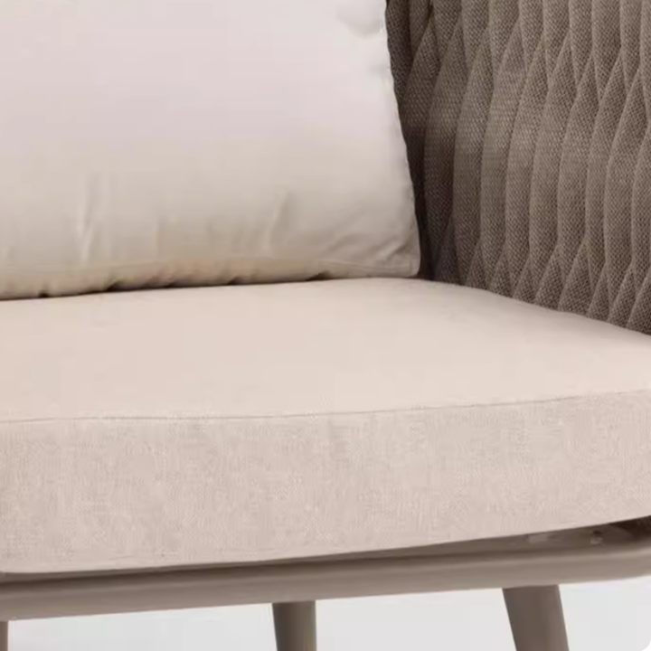 Canapé contemporain en corde tressée pour extérieur scandinave - 1/2/3 places pour balcon et terrasse extérieure 