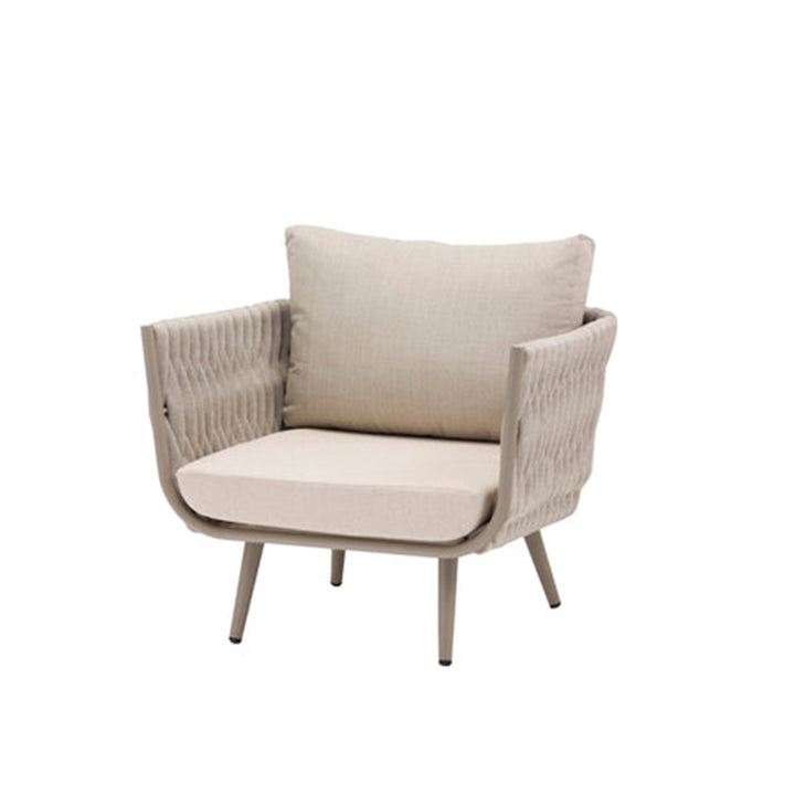 Canapé contemporain en corde tressée pour extérieur scandinave - 1/2/3 places pour balcon et terrasse extérieure 