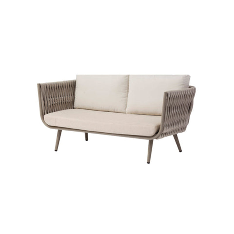Canapé contemporain en corde tressée pour extérieur scandinave - 1/2/3 places pour balcon et terrasse extérieure 