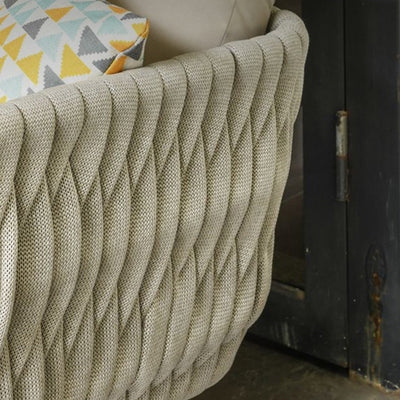 Contemporary Scandinavian Outdoor Rope Weave Sofa - 1/2/3 Seater For Balcony & Outdoor Patio