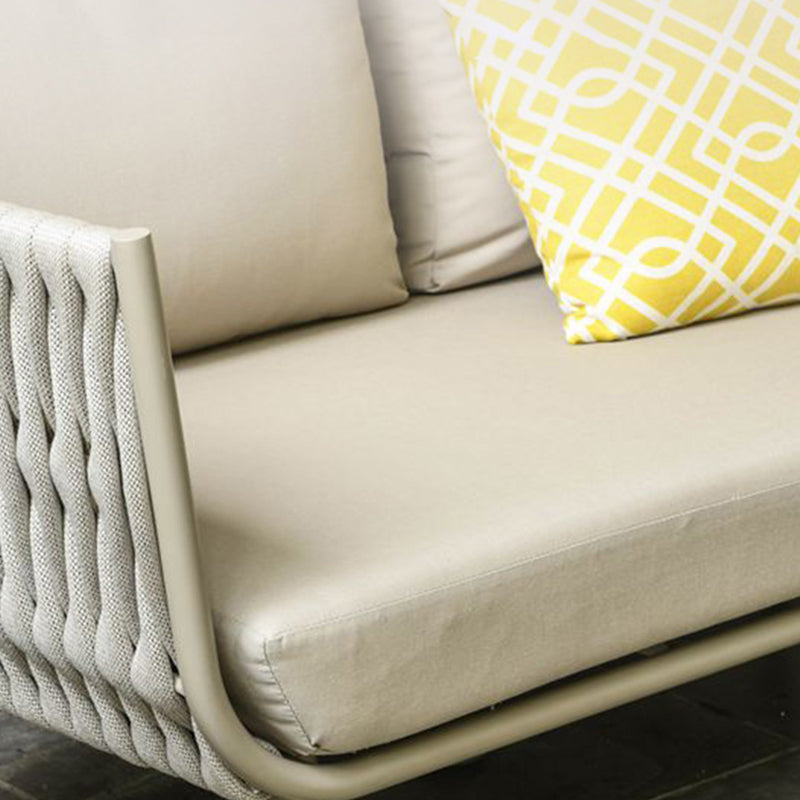 Contemporary Scandinavian Outdoor Rope Weave Sofa - 1/2/3 Seater For Balcony & Outdoor Patio