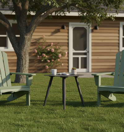Minimalist Aluminum Side Table - Rectangle Square Accent Table With Sand-Texture Finish For Outdoor