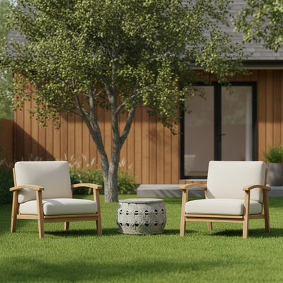 Contemporary Aluminum Outdoor Table - Tempered Glass Surface Coffee Table For Outdoor Patio