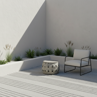 Contemporary Aluminum Outdoor Table - Tempered Glass Surface Coffee Table For Outdoor Patio