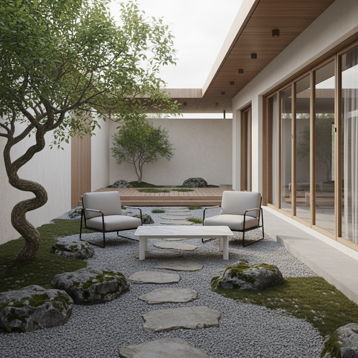 Minimalist Aluminum Alloy Outdoor Table - Scratch-Resistant Sintered Stone Top Outdoor Coffee Table For Outdoor