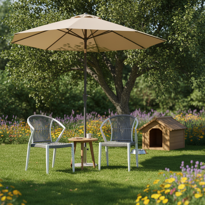 Contemporary Outdoor Dining Chair - PE Rattan Woven Aluminum Armchair For Garden