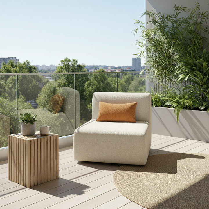 Sofá de Compresión Única sin Esqueleto Minimalista Moderno - Sofá de Espuma de Chenilla Ecológico y Libre de Formaldehído para Sala de Estar 