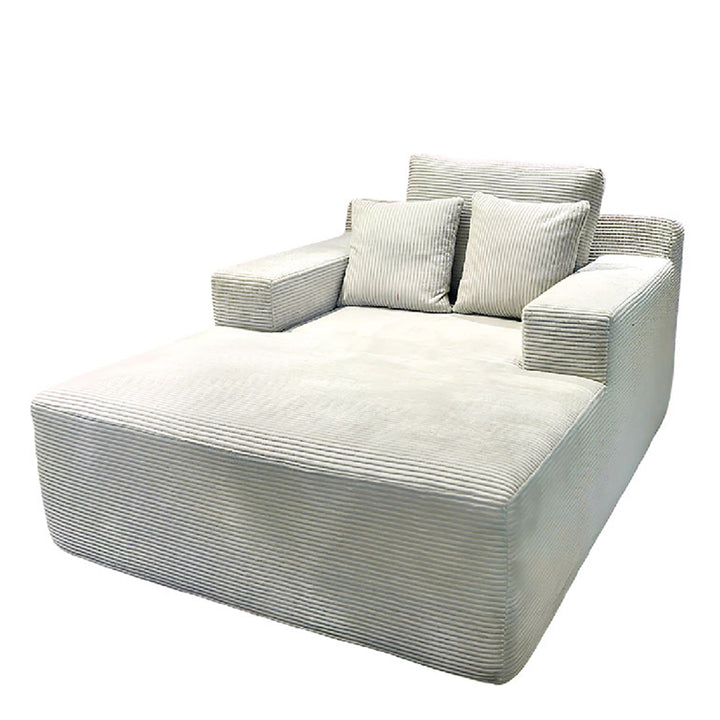 Canapé scandinave léger sans ossature, à compression simple - fauteuil lounge en velours côtelé en mousse haute densité et haute résilience pour salon 