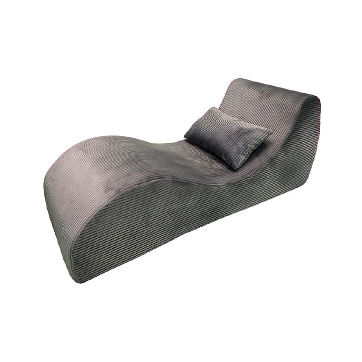 Sofá de acento comprimido de pana escandinava contemporánea - Silla de salón en forma de onda para sala de estar 
