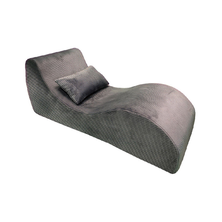 Sofá de acento comprimido de pana escandinava contemporánea - Silla de salón en forma de onda para sala de estar 
