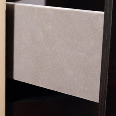 Contemporary Retro Nightstand - Space Aesthetic Highlight & Cylindrical Anti-Collision Design Bedside Table 2-Drawer For Bedroom