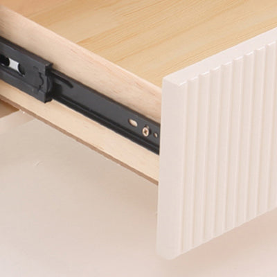 Transparent Acrylic Nightstand - Minimalist Sturdy U-Shaped Support Legs Bedside Table 1-Drawer For Bedroom & Living Room