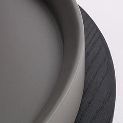 Industrial Rotating Nightstand - Round Skin-Friendly Baking Paint Bedside Table 3-Tier For Bedroom & Living Room