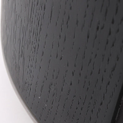 Modern Minimalist Smoked Wood Nightstand - High-Quality Round Design Bedside Table 2-Cabinet For Bedroom & Living Room