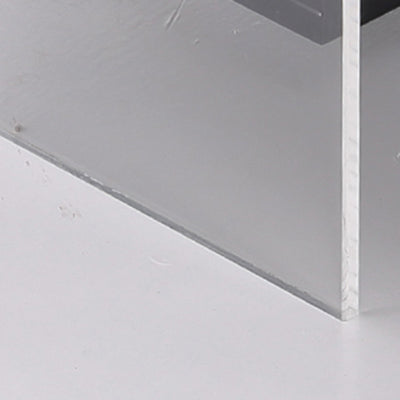 Acrylic Industrial-Style Nightstand - Functional Aesthetics Rectangular Bedside Table 1-Drawer For Bedroom & Living Room